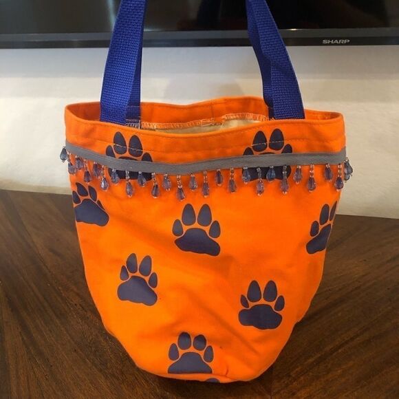 Handbags - Orange and blue mascot handbag
